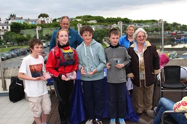 RCYC's winning team with Helen Mary Wilkes