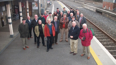 Awaiting the return train at Carrick on Shannon