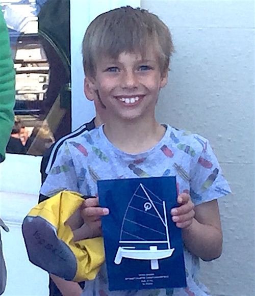 Des Turvey - 1st Under 9 Regatta Fleet