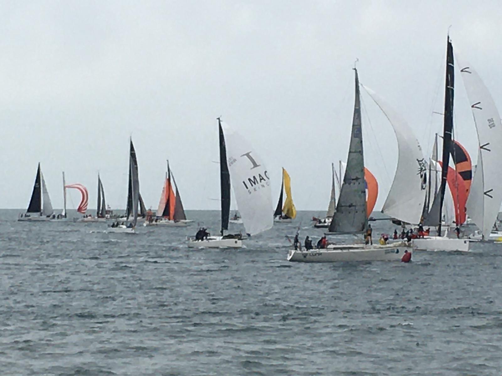 Round Ireland fleet start at Wicklow Harbour