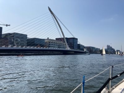 Three Bridges Bow at Dublin Bay's Flotilla Liffey Passage 