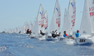 Howth's Shane McLoughlin at the 420 World Championships in San Remo