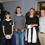 Seaward Bell runners up - Hugh Turvey, Jamie McMahon & Aoife Hopkins